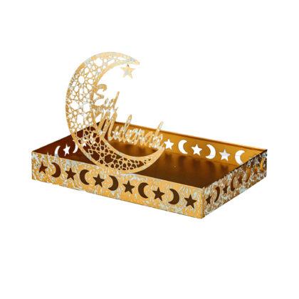 Metal Tray with Candleholder